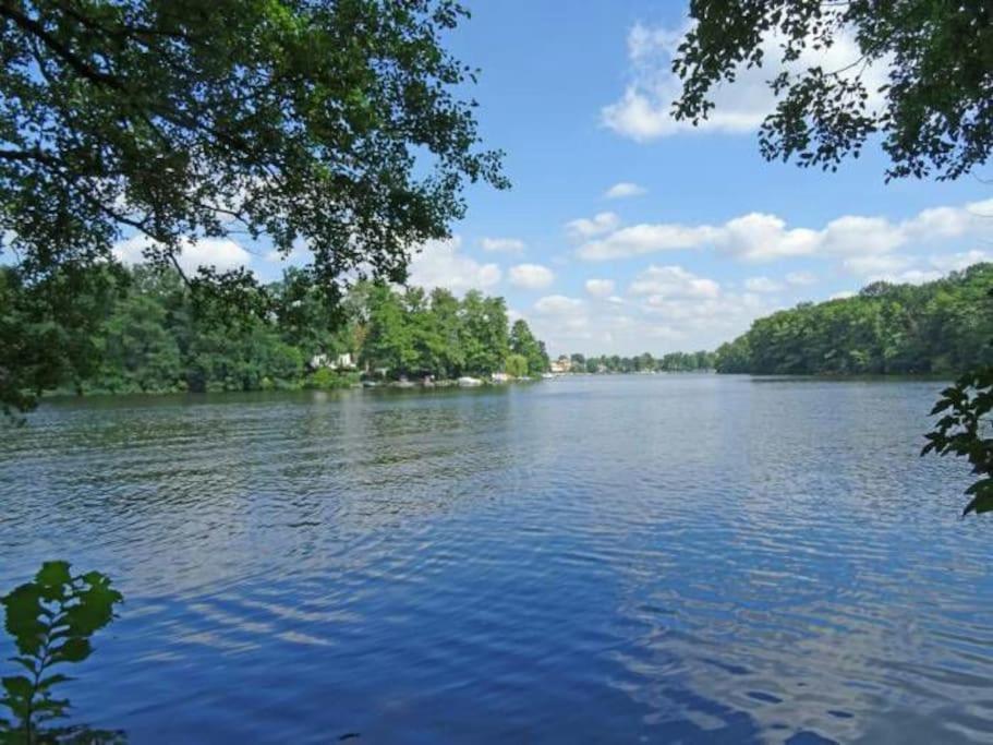 Dachwohnung Mit Wasserblick Und Eigenem Bootssteg Berlin Dış mekan fotoğraf